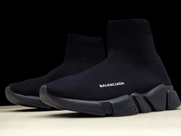 balen speed trainer sneakers all black 477280 w05g0 0088