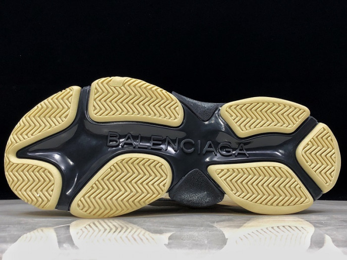 balen triple s trainers clear sole grey yellow white 541624 w09oh 1008