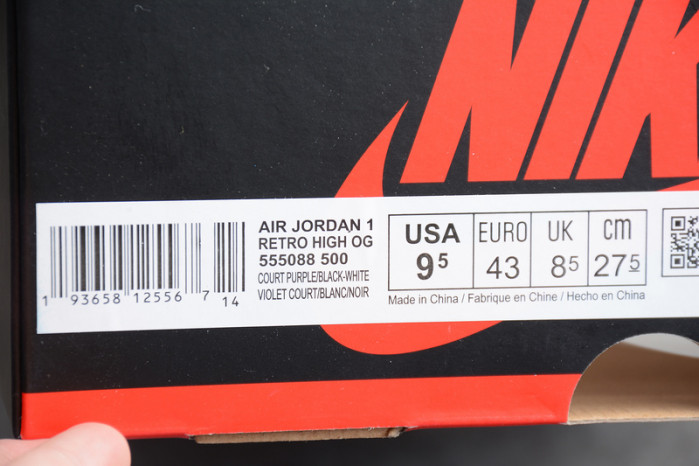 air jordan 1 retro high court purple 555088-500