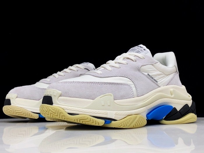 balen triple s white suede 500597 w0971 9000