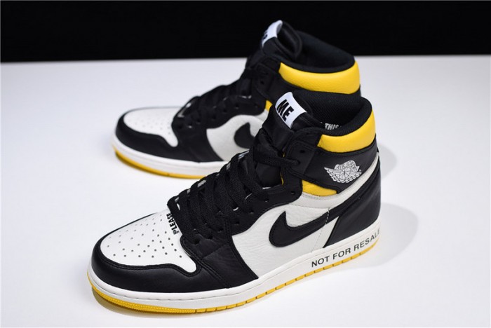 air jordan 1 retro high "not for resale" varsity maize 861428-107