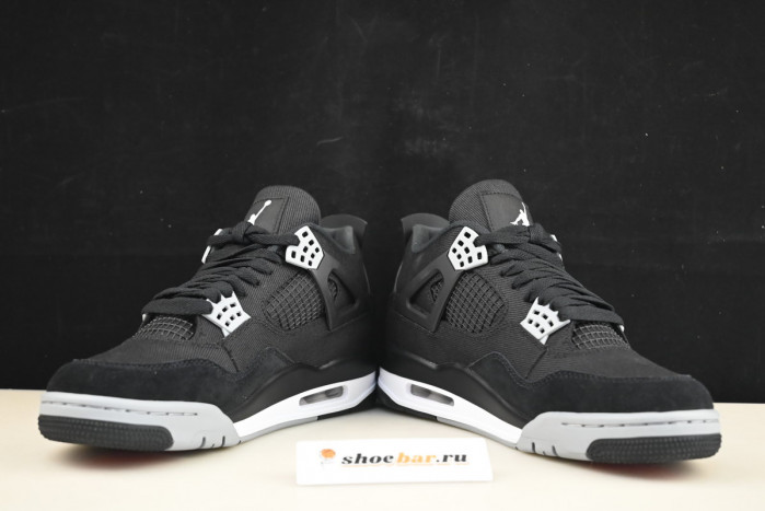 jordan 4 retro "black canvas" dh7138-006