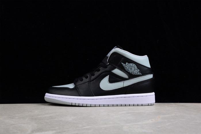 air jordan 1 mid black grey bq6472-007