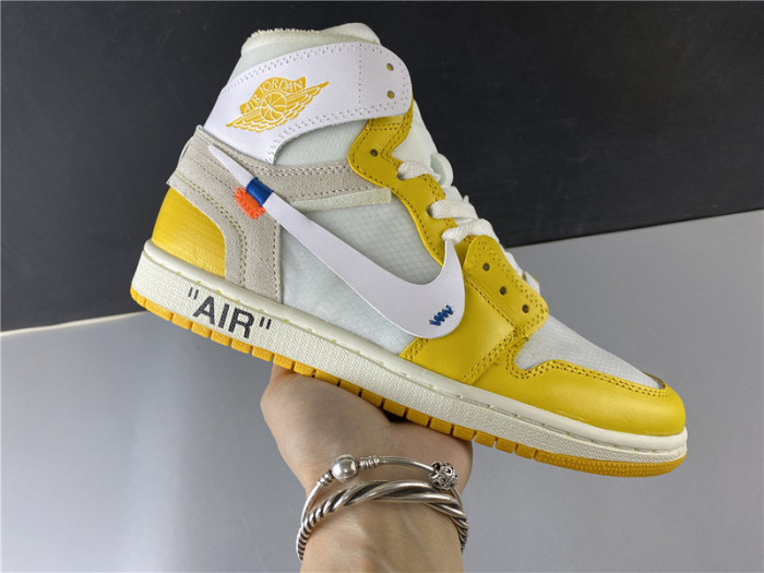 air jordan 1 retro high fw og ''canary yellow'' aq0818-149