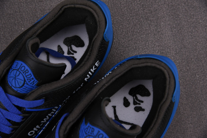 fw x air jordan 2 low “black royal”- dj4375-004
