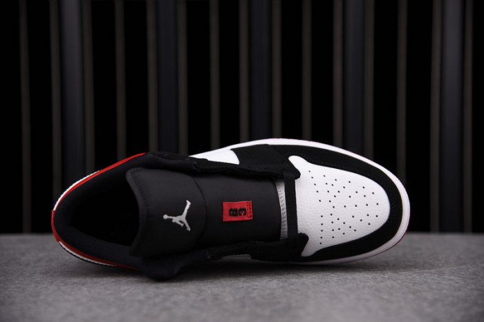 air jordan 1 low black toe 553558-116