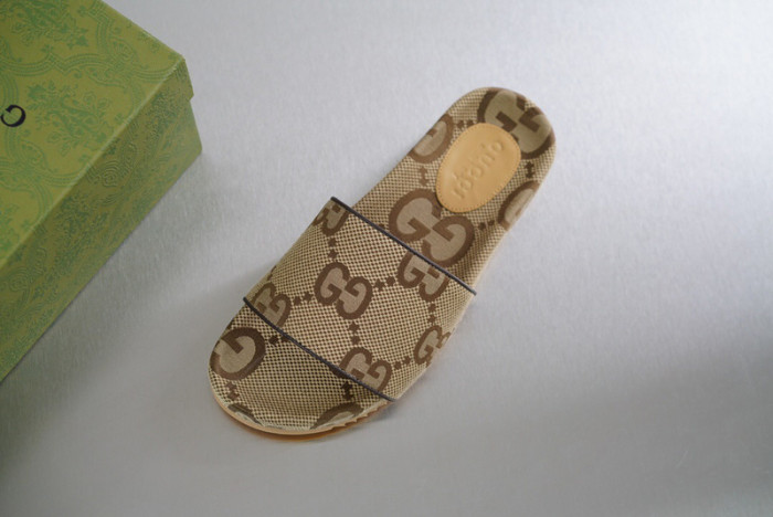 gu*ci maxi gg canvas slide sandal