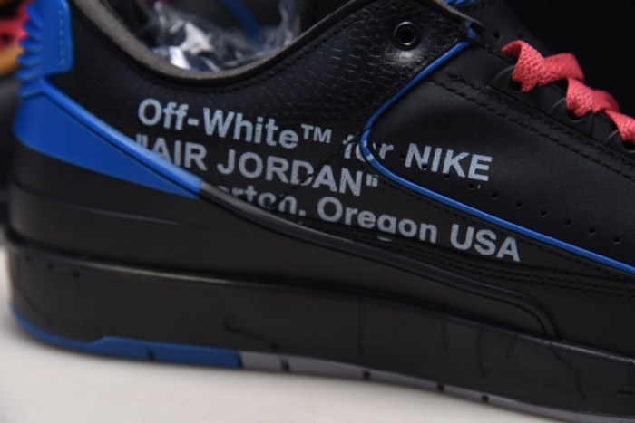 fw x air jordan 2 low “black royal”- dj4375-004