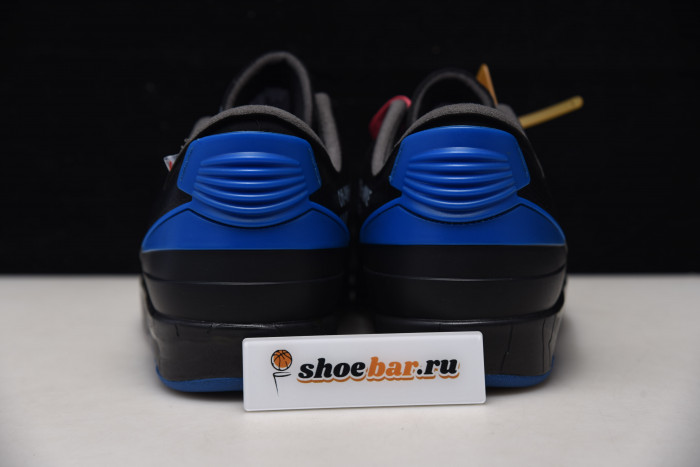 fw x air jordan 2 low “black royal”- dj4375-004