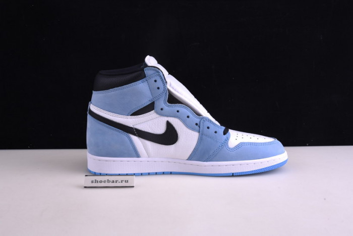 air jordan 1 retro high white university blue black 555088-134