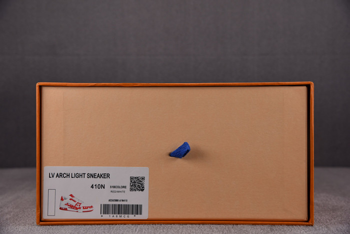 l&v x yayoi kusama trainer white red