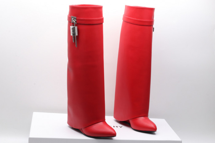 give*chy shark leather boots