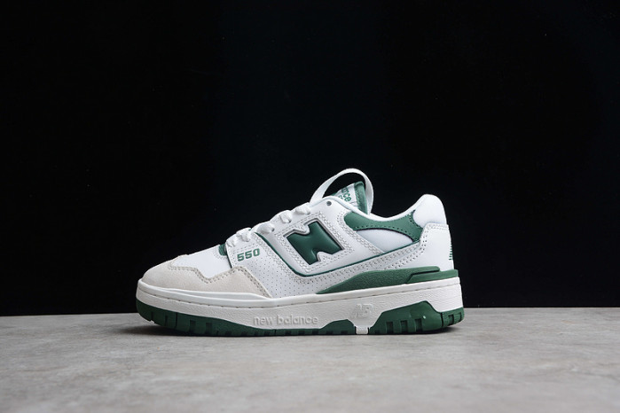 new balance 550 white green