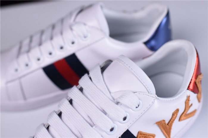 gu ace embroidered low-top sneaker with loved womens 497090 dope0 9095