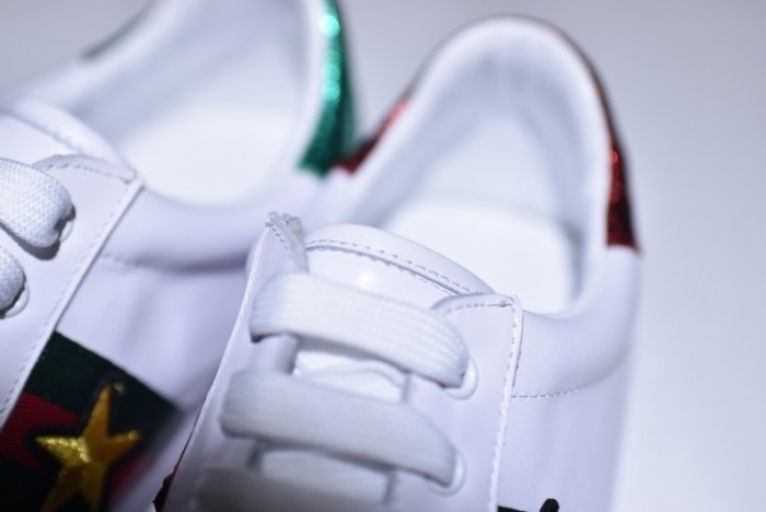 gu ace embroidered low-top sneaker with ladybird