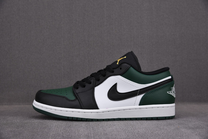 jordan 1 low green toe - 553558-371