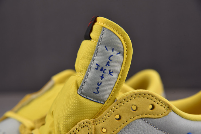 travis scott x air jordan 1 low og “canary” dz4137-700