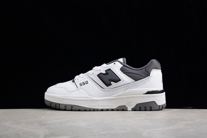 new balance 550 white grey dark grey