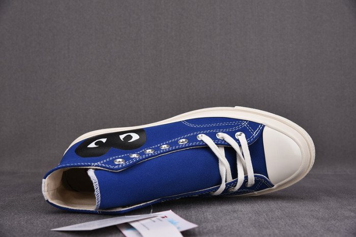 converse chuck taylor all-star 70 hi comme des garcons play blue