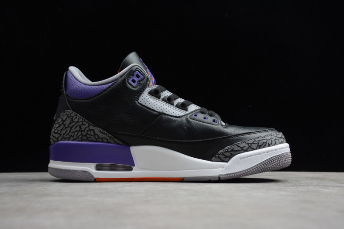air jordan 3 retro black court purple ct8532-050