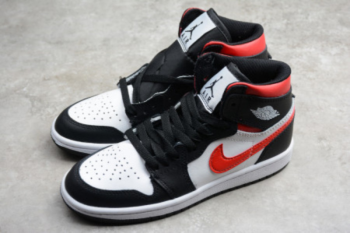 AIR JORDAN 1 BLACK WHITE GYM RED Kids-555088-061