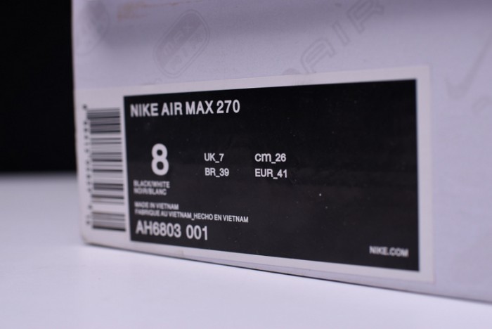 NIKE AIR MAX 270 FLYKNIT “BLACK/WHITE” AH6803-001