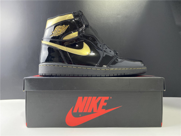 air jordan 1 retro high black metallic gold (2020) 555088-032