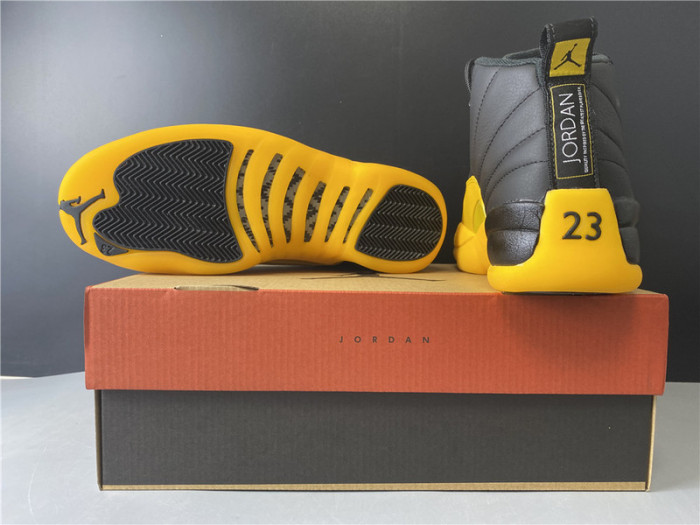 air jordan 12 retro black university gold 130690-070