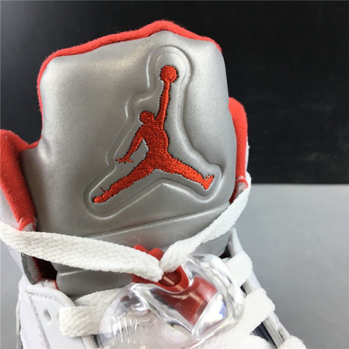 air jordan 5 retro fire red silver tongue (2020) da1911-102