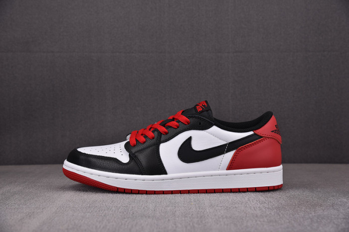 air jordan 1 low og "black toe"